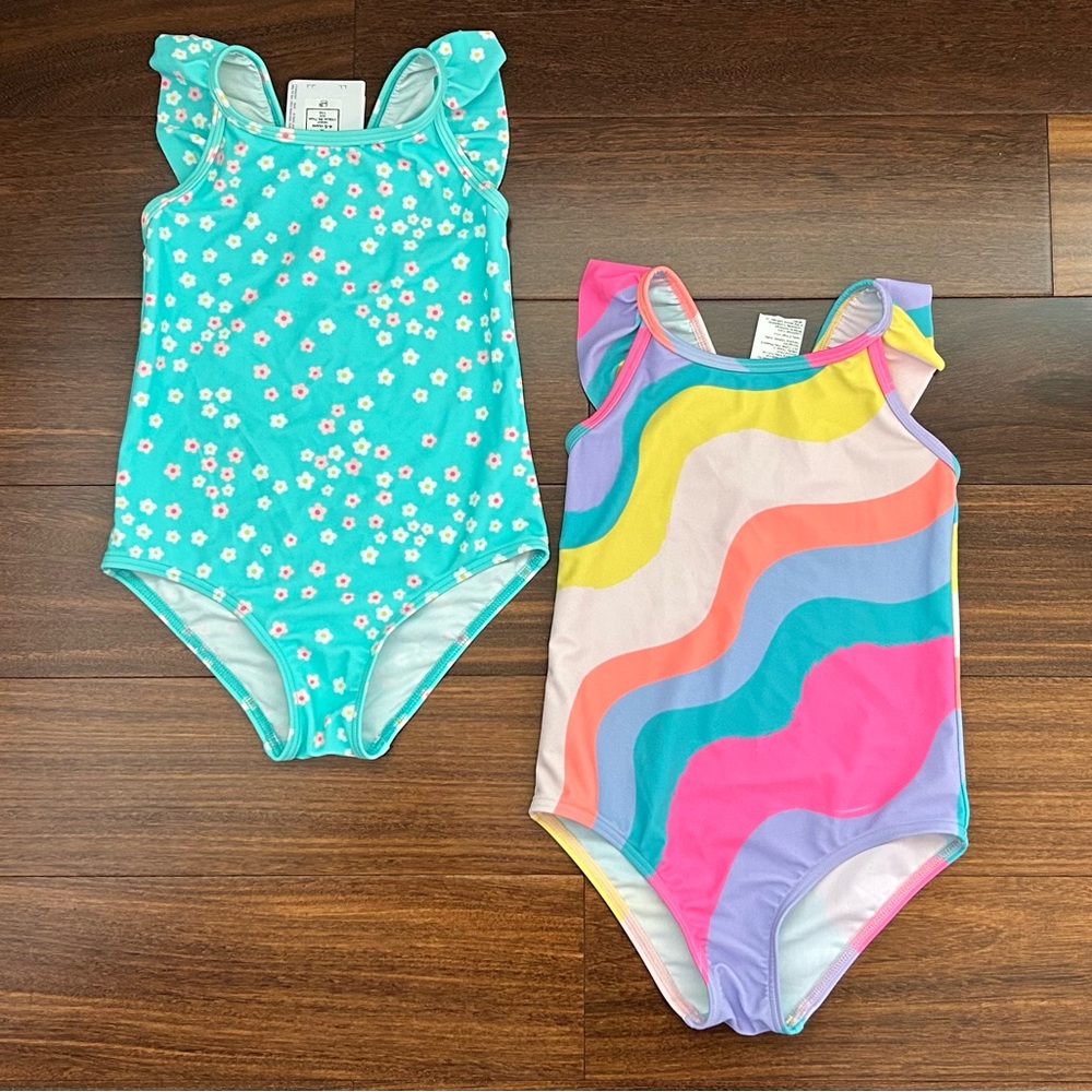 Colorful Kids' Swimsuit Set
